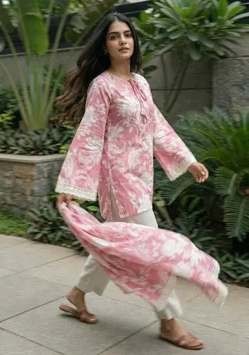 Aahana Bell Sleeves Short Kurti - kalyanja